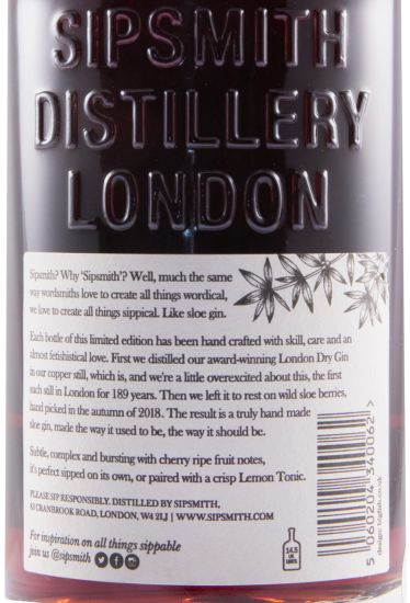 Gin Sipsmith Sloe 50cl