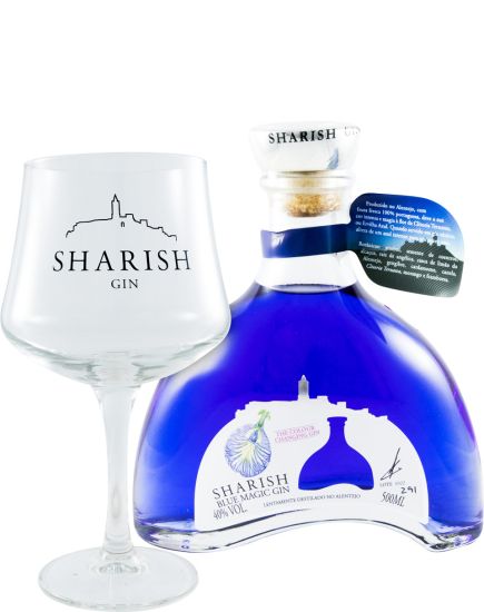Gin Sharish Blue Magic c/Copo 50cl