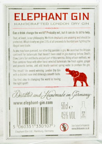 Gin Elephant 50cl
