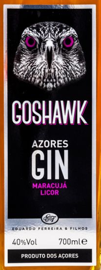 Gin Liqueur Goshawk Azores Passion Fruit