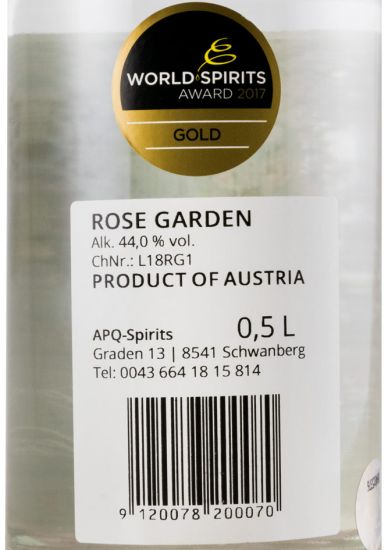 Gin Rose Garden Dry 50cl