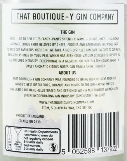 Gin Yuzu 50cl