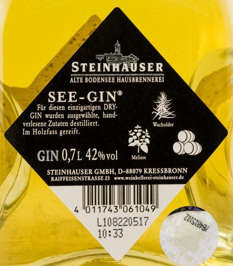 Gin Steinhauser SEE Barrel Aged Distilled
