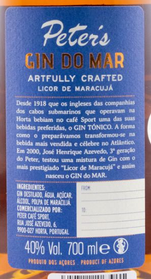 Passion Fruit Liqueur & Gin Peter's Gin do Mar