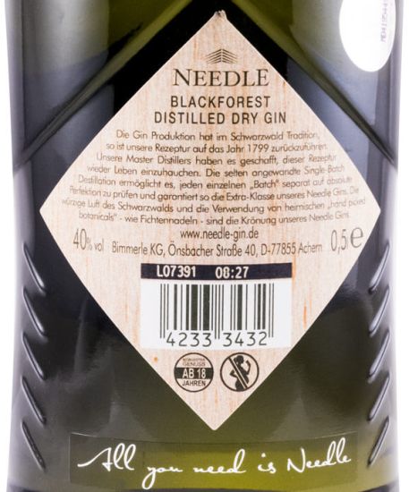Gin Needle Blackforest 50cl