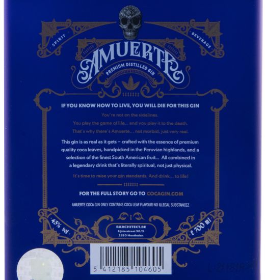 Gin Coca Leaf Amuerte Blue Edition