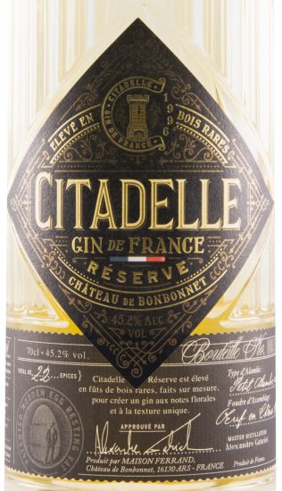 Gin Citadelle Réserve Barrique Aged
