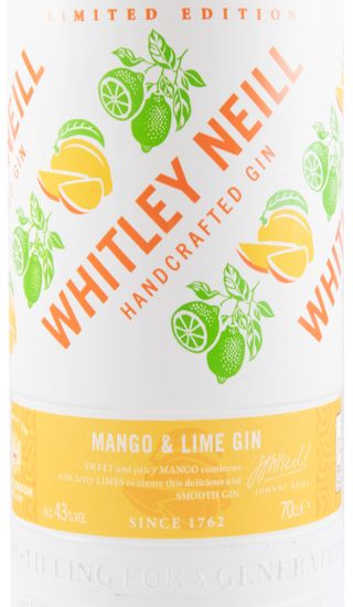 Gin Whitley Neill Mango & Lime Edição Limitada