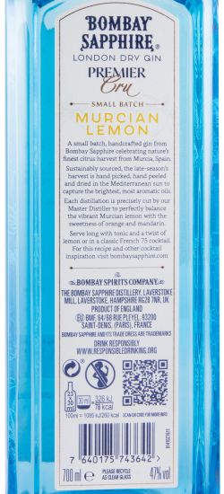 Gin Bombay Sapphire Premier Cru