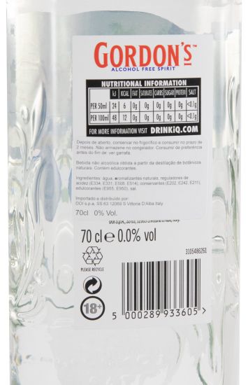 Gin Gordon's s/Álcool
