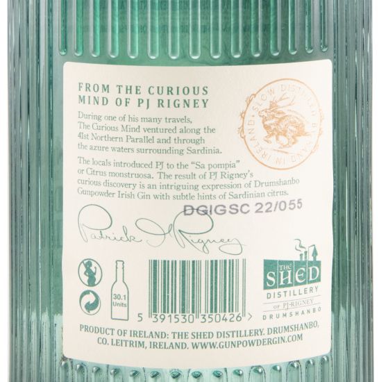 Gin Drumshanbo Gunpowder Sardinian Citrus