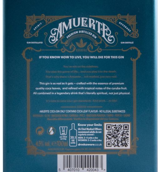 Gin Amuerte Coca Leaf Green Edition