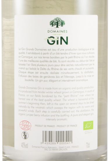 Gin Grands Domaines organic