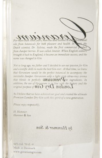 Gin Geranium by Hammer & Son