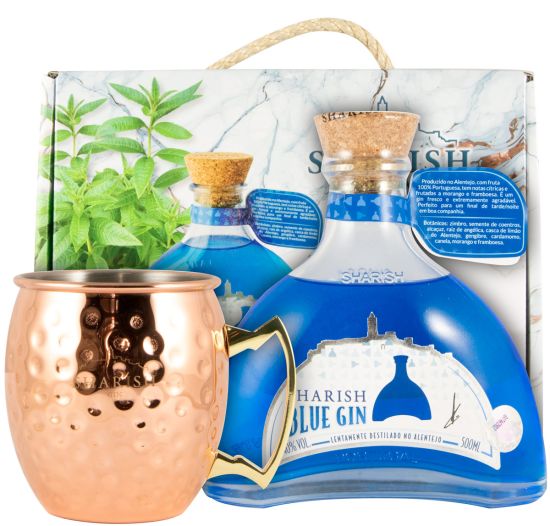 Gin Sharish Blue w/Cup 50cl