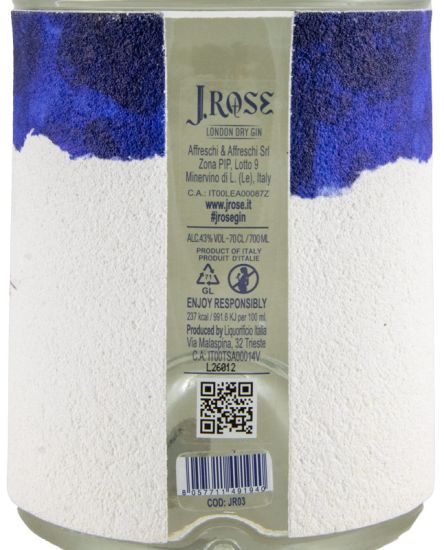 Gin J.Rose JR03 Artesanal London Dry