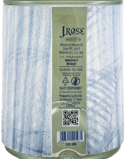 Gin J.Rose JR06 Artesanal London Dry