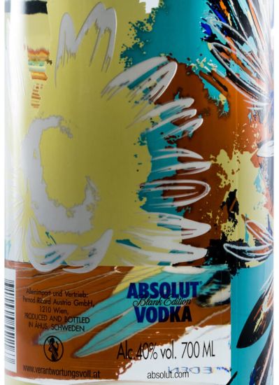 Vodka Absolut Blank Edition Dave Kinsey