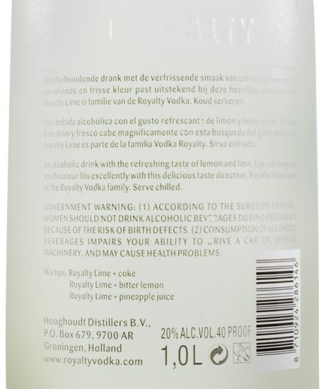 Vodka Royalty Lime 1L