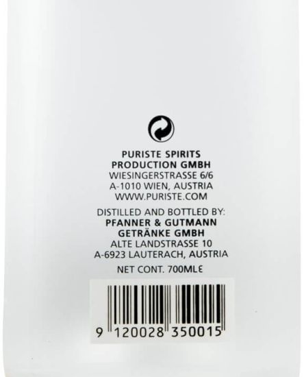 Vodka Puriste Premium N.º1