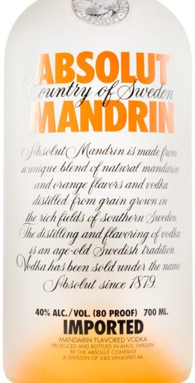 Vodka Absolut Mandrin