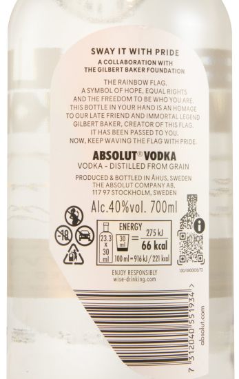 Vodka Absolut Colors Rainbow
