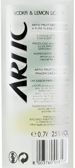 Licor de Vodka Artic Limão
