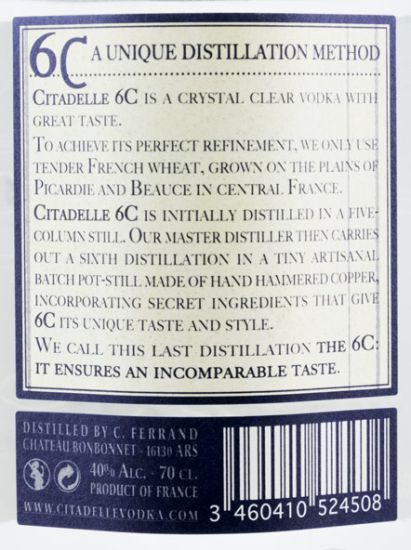 Vodka Citadelle 6C