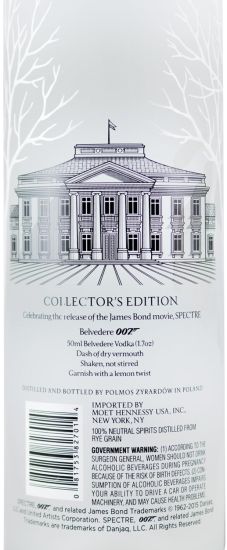 Vodka Belvedere 007 James Bond Spectre Edition 1,75L