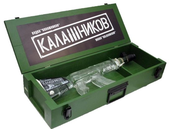 Vodka Kalashnikov AK-47 Gun 1L