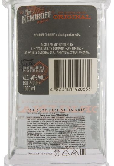 Vodka Nemiroff Original 1L