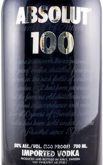 Vodka Absolut 100 70cl