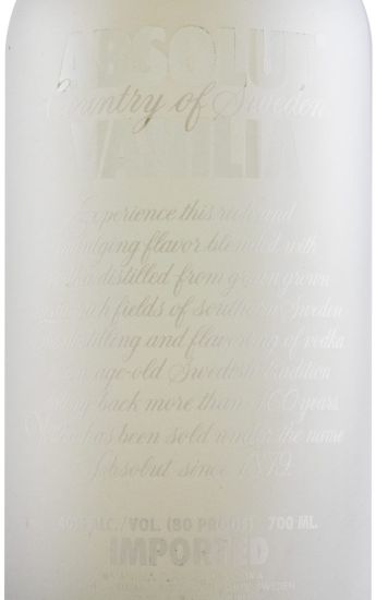 Vodka Absolut Vanilia (matte bottle)