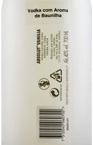 Vodka Absolut Vanilia (matte bottle)