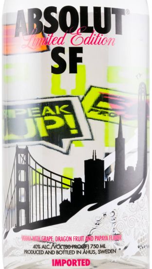 Vodka Absolut SF San Francisco Limited Edition