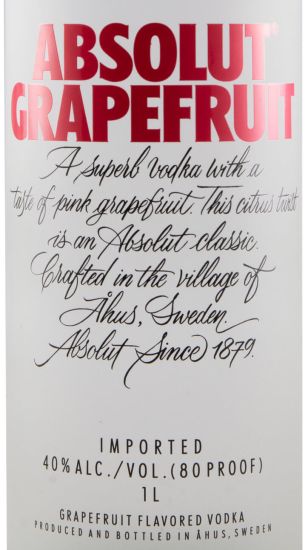 Vodka Absolut Grapefruit 1L