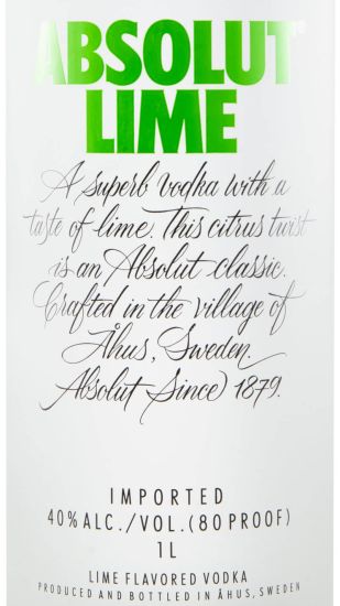 Vodka Absolut Lime 1L