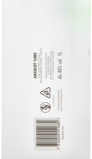 Vodka Absolut Lime 1L