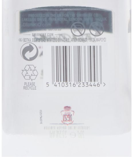 Frasco Vodka Smirnoff Red 20cl