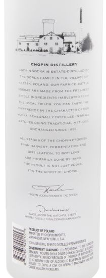 Vodka Chopin Potato 75cl