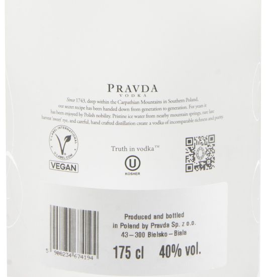 Vodka Pravda 1,75L