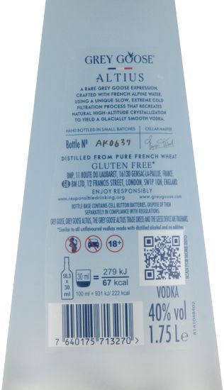 Vodka Grey Goose Altius 1.75L