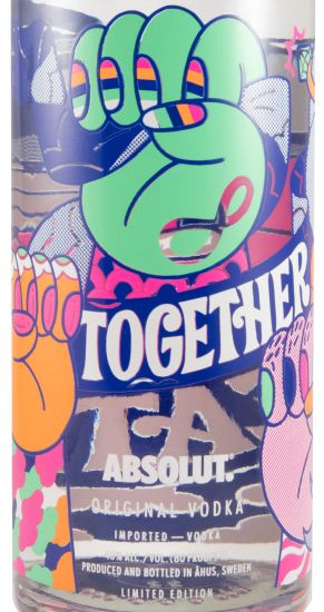 Vodka Absolut Together We Create Edição Limitada 1L