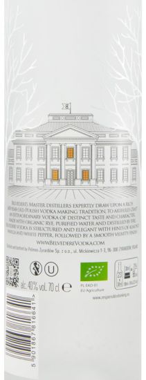 Vodka Belvedere biológico