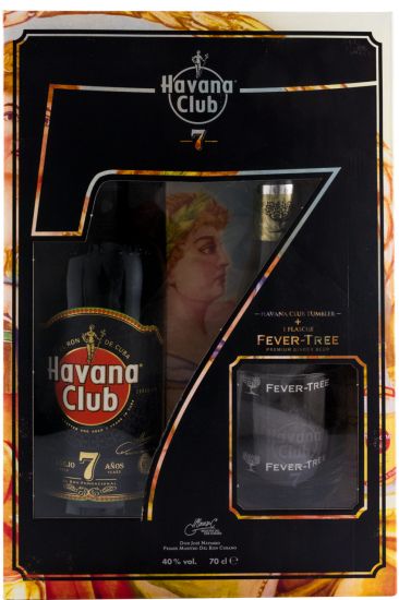 Rum Havana Club 7 anos c/Copo + Fever-Tree Ginger Beer