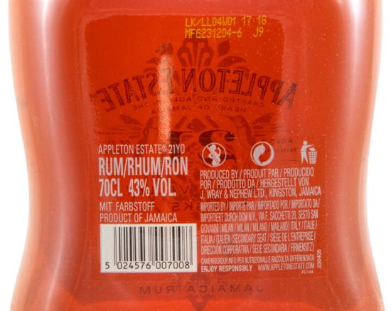 Rum Appleton Estate 21 anos