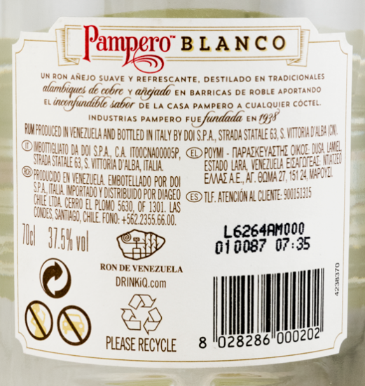 Rum Pampero Blanco