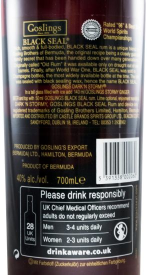 Rum Goslings Black Seal