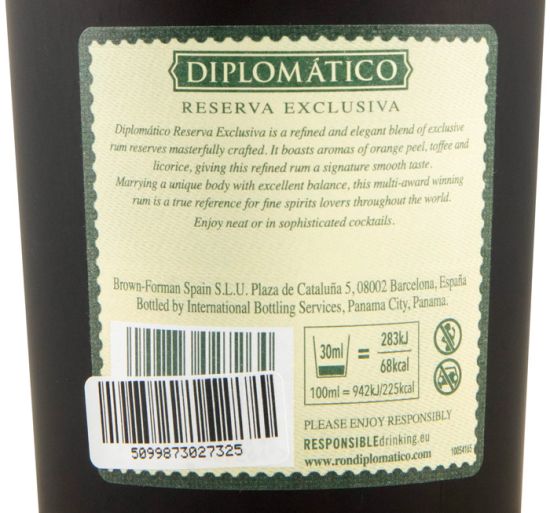 Rum Diplomático Reserva Exclusiva