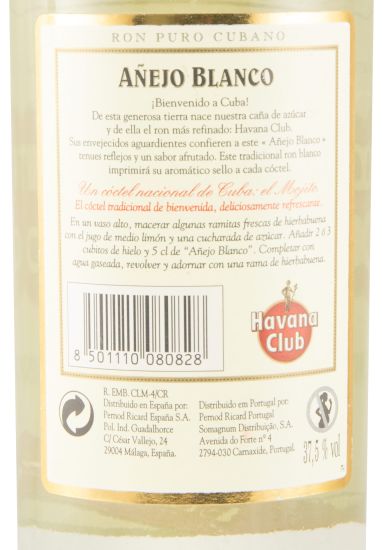 Rum Havana Club Añejo Blanco